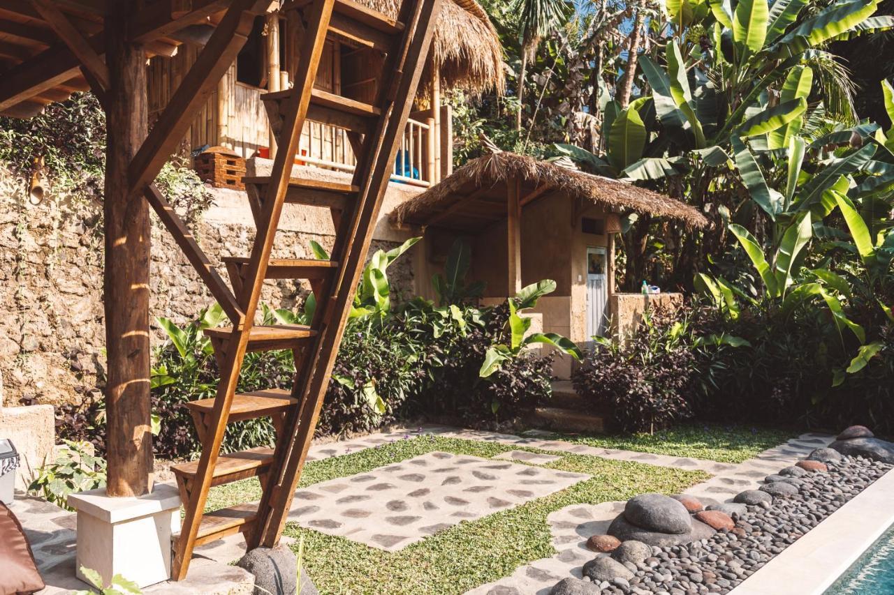 Bali Bamboo Jungle Huts And Hostel Tampaksiring Exterior foto